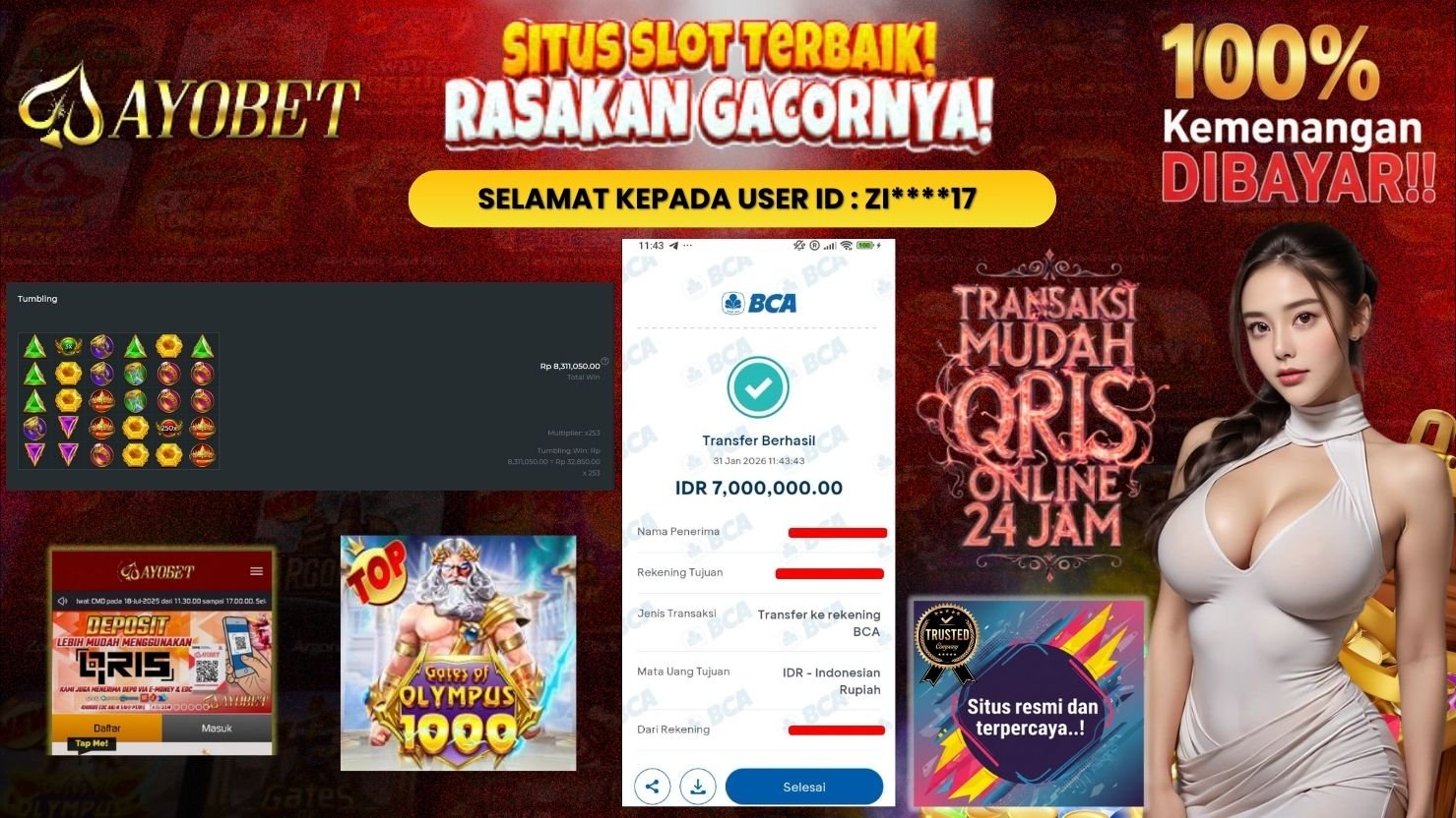 AYOBET JACKPOT SLOT GATES OF OLYMPUS 1000